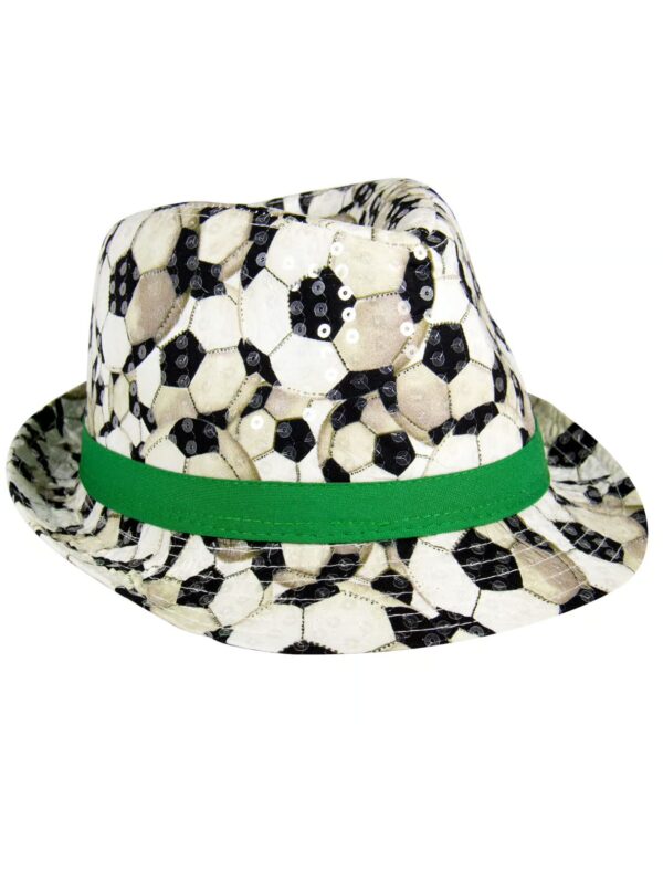 Kostümzubehör Hut Fußball one size Farbe: schwarz/weiß