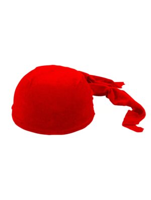 Kostümzubehör Hut Pirat Samt rot