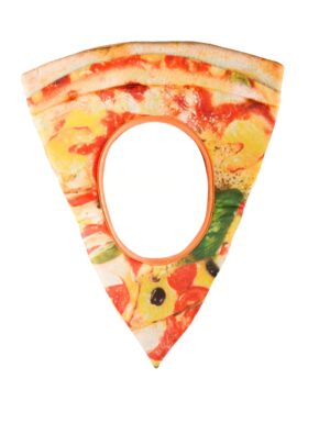 Kostümzubehör Hut Pizza gelb