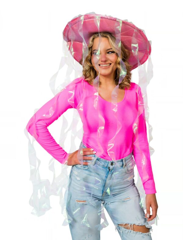 Kostümzubehör Hut Qualle pink one size