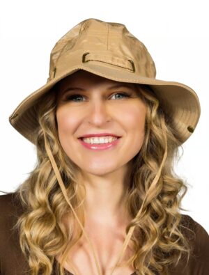 Kostümzubehör Hut Safari beige