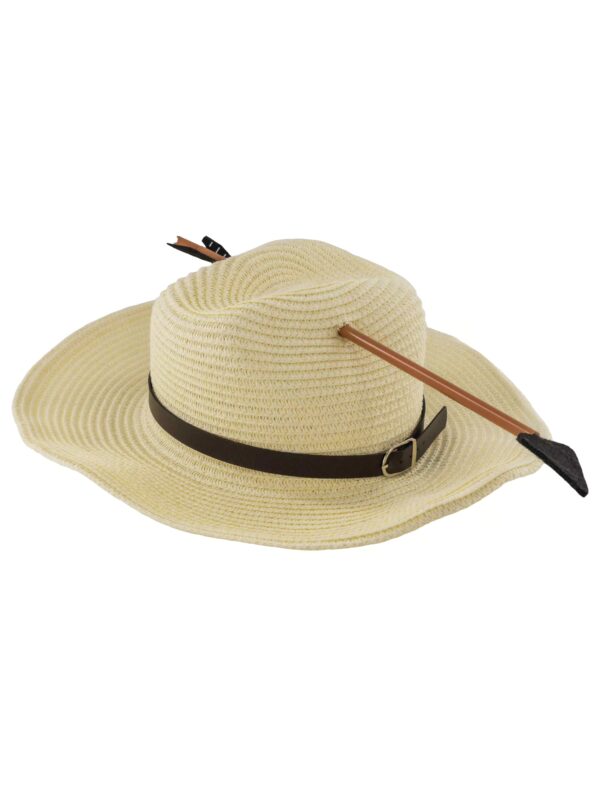 Kostümzubehör Hut mit Pfeil beige one size
