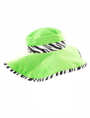 Kostümzubehör Hut mit Zebra Print Herren grün one size