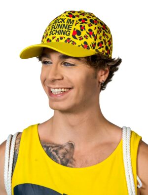 Kostümzubehör JIS Cap Logo Jeck im Sunnesching schwarz/gelb
