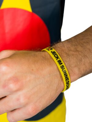 Kostümzubehör JIS Gummiarmband Jeck im Sunnesching schwarz/gelb