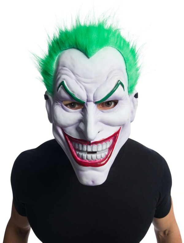 Kostümzubehör Joker Vollmaske weiß one size