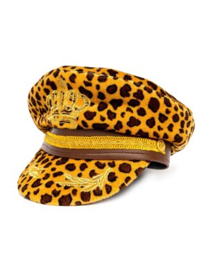 Kostümzubehör Kappe Leopard braun one size
