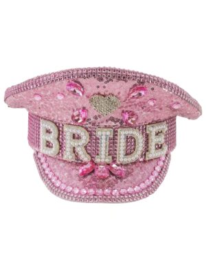 Kostümzubehör Kappe Pailletten Bride rosa one size