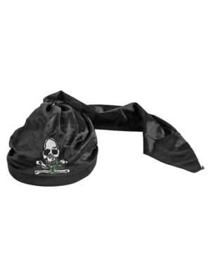 Kostümzubehör Kappe Pirat mit Totenkopf schwarz Kinder