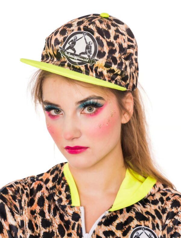 Kostümzubehör Kappe Rhythmusgymnastik Leopard Farbe: mehrfarbig