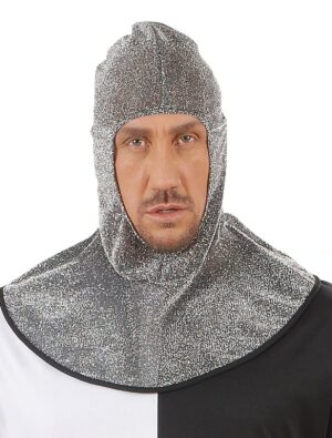Kostümzubehör Kapuze Ritter schwarz