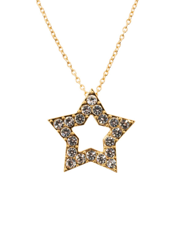Kostümzubehör Kette mit Stern gold