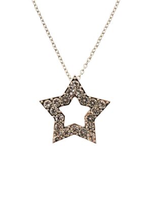Kostümzubehör Kette mit Stern silber