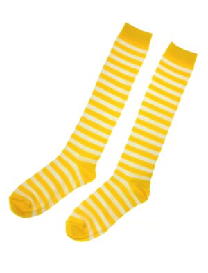 Kostümzubehör Kniestrümpfe gelb/weiß 35-40