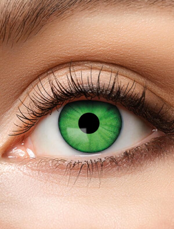 Kostümzubehör Kontaktlinse Electro Green -1.0 Dioptrien Farbe: Electro Green