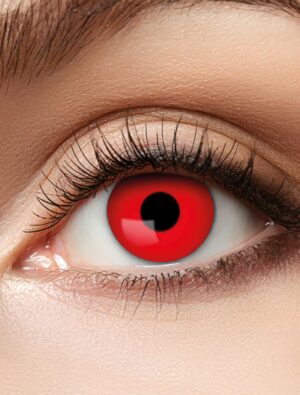 Kostümzubehör Kontaktlinse Red Devil rot -2.5 Dioptrien