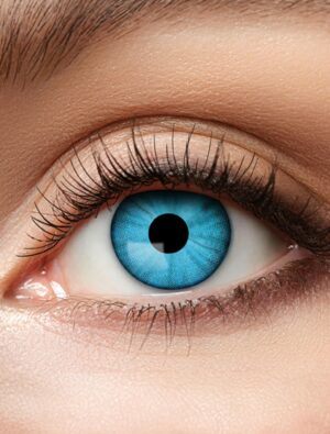Kostümzubehör Kontaktlinsen Electro Blue Farbe: blau