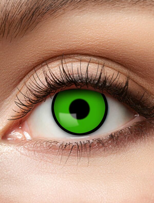 Kostümzubehör Kontaktlinsen Green Eye Farbe: grün