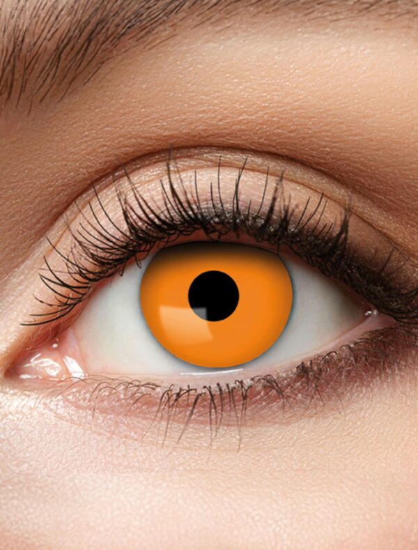 Kostümzubehör Kontaktlinsen Halloween Orange
