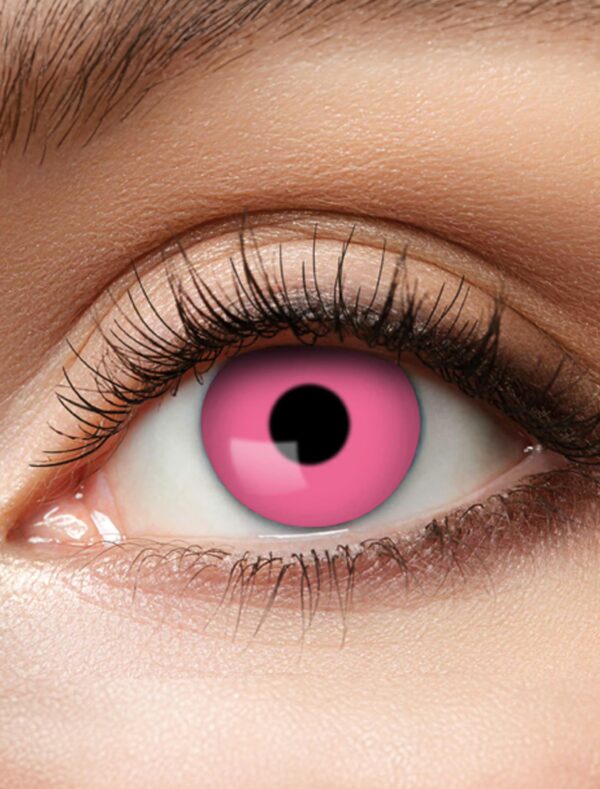 Kostümzubehör Kontaktlinsen Pink