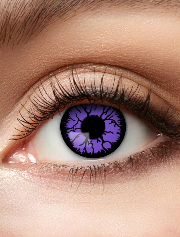 Kostümzubehör Kontaktlinsen Purple Monster Farbe: lila