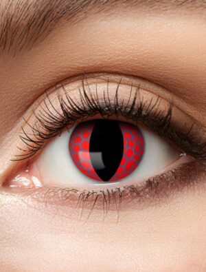 Kostümzubehör Kontaktlinsen Red Dragon Farbe: rot