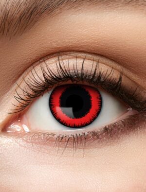 Kostümzubehör Kontaktlinsen Red Lunatic Farbe: rot