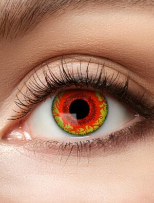 Kostümzubehör Kontaktlinsen Red Monster Farbe: rot