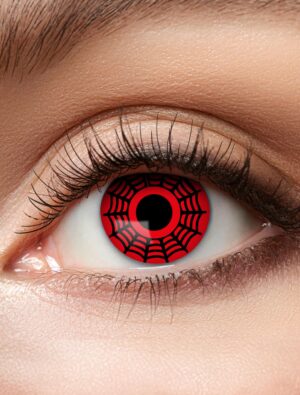Kostümzubehör Kontaktlinsen Red Spider Farbe: rot
