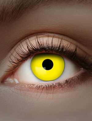 Kostümzubehör Kontaktlinsen UV Flash Yellow Farbe: gelb