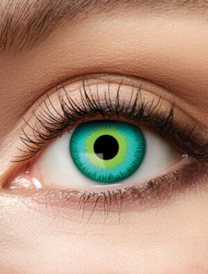 Kostümzubehör Kontaktlinsen magic eye green grün