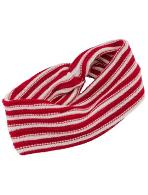 Kostümzubehör Kopfband gestrickt Damen rot/weiß one size
