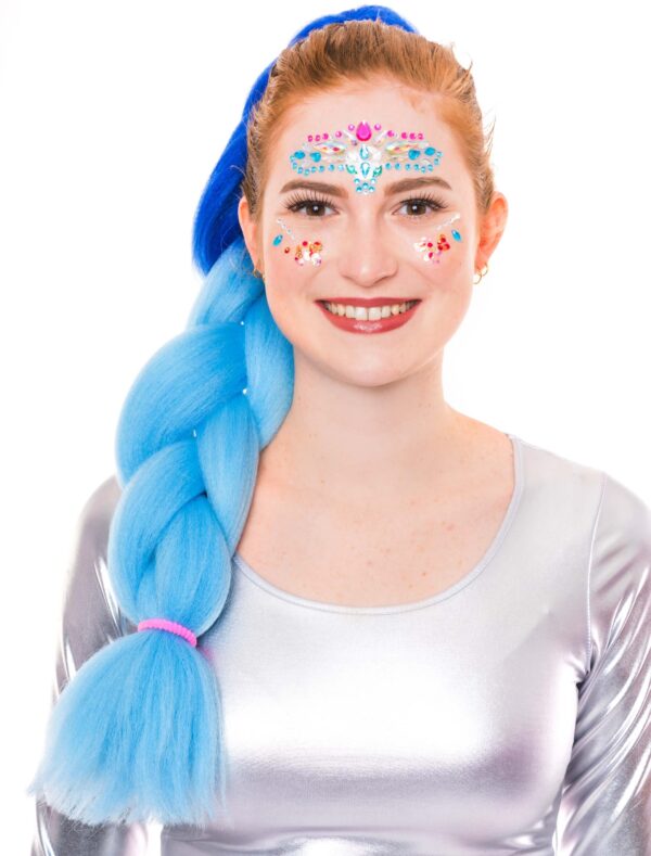 Kostümzubehör Kostümzubehör Braids 61cm blau
