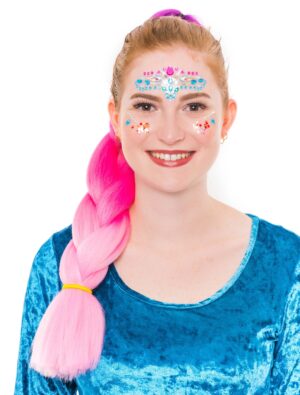 Kostümzubehör Kostümzubehör Braids 61cm pink