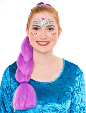 Kostümzubehör Kostümzubehör Braids 61cm violett