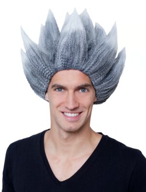 Kostümzubehör Kostümzubehör Perücke Anime Herren schwarz/weiß one size