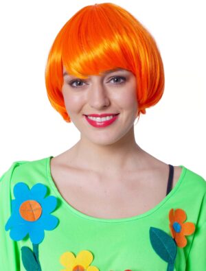 Kostümzubehör Kostümzubehör Perücke Bob orange one size