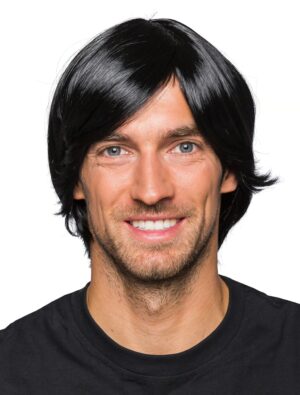 Kostümzubehör Kostümzubehör Perücke Christoph schwarz one size