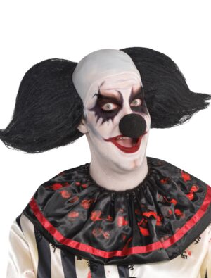 Kostümzubehör Kostümzubehör Perücke Clown Freak schwarz/weiß