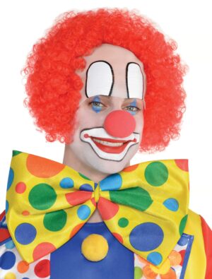 Kostümzubehör Kostümzubehör Perücke Clown Halbglatze rot einfach