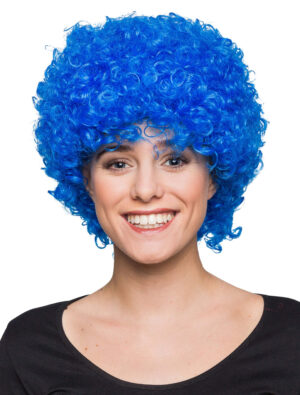 Kostümzubehör Kostümzubehör Perücke Clown Locken blau one size