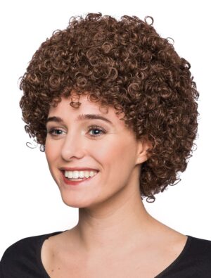 Kostümzubehör Kostümzubehör Perücke Clown Locken braun one size