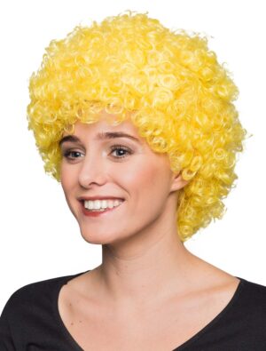 Kostümzubehör Kostümzubehör Perücke Clown Locken gelb one size