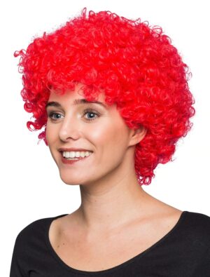 Kostümzubehör Kostümzubehör Perücke Clown Locken rot one size