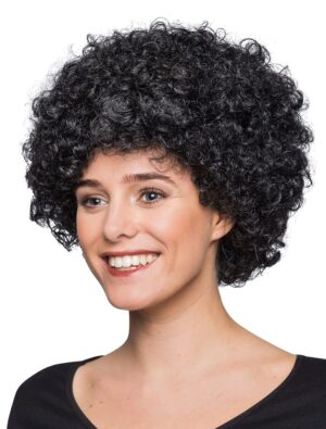 Kostümzubehör Kostümzubehör Perücke Clown Locken schwarz one size