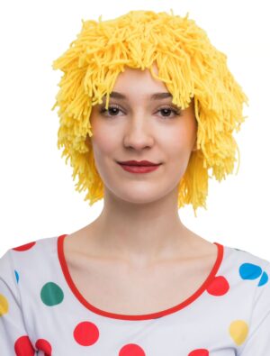 Kostümzubehör Kostümzubehör Perücke Clown Wolle gelb one size