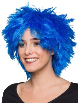 Kostümzubehör Kostümzubehör Perücke Clown blau one size