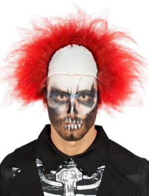Kostümzubehör Kostümzubehör Perücke Clown rot mit Glatze