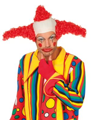 Kostümzubehör Kostümzubehör Perücke Clown rot mit Glatze