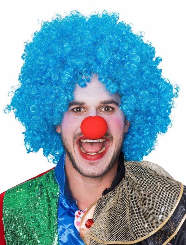 Kostümzubehör Kostümzubehör Perücke Clown türkis one size